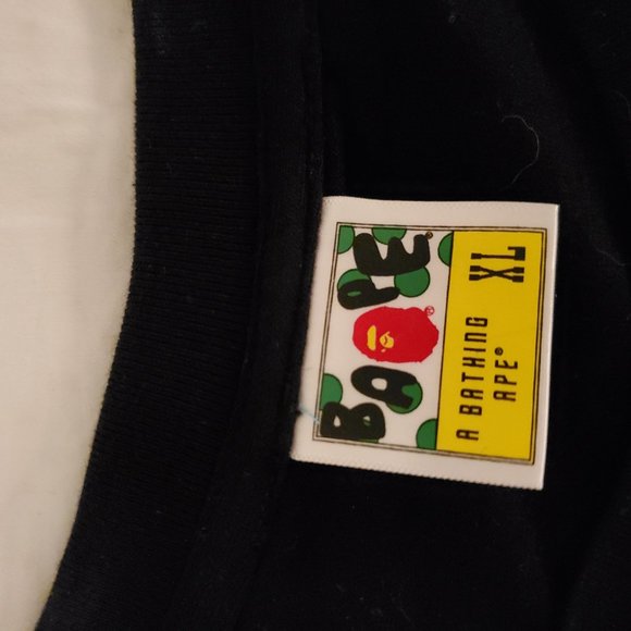 A Bathing Ape/ BAPE T-SHIRT Black/Purple Camo - Picture 4 of 7